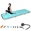 ZERRO Skyblue Air Track Tumbling Mat with Electric Pump
