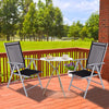 Folding Garden Chairs Aluminium 2 pieces