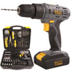 18V Li-ion Electronics Cordless Drill Home Repair Tool Set