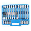 Extra Long Internal Hexagon Bit Socket Set 5 - 19 mm 1/2" Drive 30 pieces