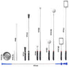 Telescopic Magnetic Pickup Tool with Long Reach Claw Inspection Mirror LED Light Pick up Grabber 7 pcs