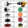 Drill Brush Attachment Set Powered Brush Cleaning Tool Kit 15 Pieces