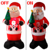 LED Santa Claus with snowfall
