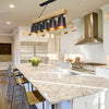 Pendant Light Black in Wood and Metal