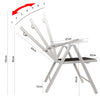 Folding Garden Chairs Aluminium 2 pieces