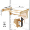 ZERRO Pull-Up Bar Hanging Bracket Wood Height Adjustable