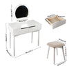 Makeup Table with LED Light Modern