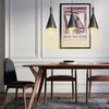 Ceiling Light Cone Black 2 pcs