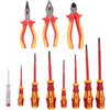 Combination VDE Screwdriver and Pliers Set Slotted Phillips 11 pieces