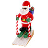 Self Inflating LED Santa on Ski
