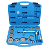 Universal Pneumatic Brake Caliper Rewind Tool Disc Air Back Piston Wind Back Spreader 16 pcs Kit