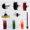 Drill Brush Attachment Set Powered Brush Cleaning Tool Kit 15 Pieces
