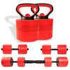 ZERRO Iron Kettlebell Dumbbell & Barbell Set with Handle Adjustable