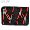 Circlip Pliers Set 175 mm Internal External Straight Bent 4 pcs
