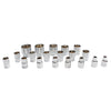 12 point Gear Lock Spline Socket Wrench Set 1/2" 8-32 Multi-tooth 19 pieces