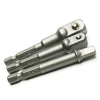 Impact Drill Bits Socket Adapter 1/4" 3/8" 1/2" 3 pcs