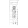 ZERRO Pull-Up Bar Hanging Bracket Wood Height Adjustable