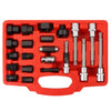 Universal Alternator Freewheel Removal Tool Clutch Pulley Socket Spline Set 30 pcs