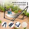 Hammock Foldable Steel Frame Beige