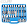 Extra Long Internal Hexagon Bit Socket Set 5 - 19 mm 1/2" Drive 30 pieces