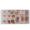 Copper Seal Ring Washer Assortment Metric for Oil Drain 75 pcs