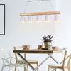 Pendant Light Black in Wood and Metal