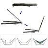 Hammock Foldable Steel Frame Blue&Green