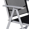Folding Garden Chairs Aluminium 2 pieces