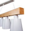 Pendant Light Black in Wood and Metal
