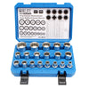 12 point Gear Lock Spline Socket Wrench Set 1/2" 8-32 Multi-tooth 19 pieces