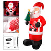 LED Santa Claus with snowfall