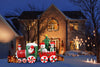 Inflatable Santa Claus LED Train Waterproof