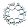 Hose Clamp Clips Assortment Galvanized 8-18 mm 135 pcs