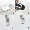 Basin Sink Waste Chrome Slotted Pop UP Click Clack with Overflow