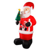 LED Santa Claus with snowfall