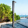 Solar Shower 40L Outdoor Silber Black