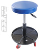 Garage Work Rolling Seat Car Workshop Mechanic Adjustable Stool With Tray 300LB