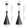 Ceiling Light Cone Black 2 pcs
