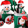 Inflatable Santa Claus LED Train Waterproof