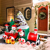 Inflatable Santa Claus LED Train Waterproof