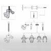 Universal Puller Slide Sliding Hammer Set 2/3 Jaw