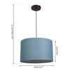 Ceiling Light ø 40 cm Gray-Blue