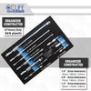 Wobble Extension Bar Adapter Joint Set | 1/4"+3/8"+1/2" 9 pcs