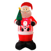 LED Santa Claus with snowfall
