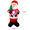 LED Santa Claus with snowfall