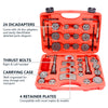 Universal Brake Caliper Rewind Tool Piston Spreader Wind Back Tool Kit 35 pcs