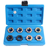 Thread Restorer Kit  for Drive Shafts and Cardan Shafts Thread Re-Cutting Cleaning Repairing Set-M20 M22 M24 8 pcs