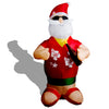 Self Inflating LED Santa with Beer